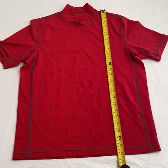 Lands End red short sleeve rash guard M - Picture 3 of 6